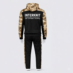 Conjunto Deportivo para Hombre, Sudadera con Cremallera y Pantalones Deportivos de Camuflaje, Ropa Deportiva Informal - Product Image 2