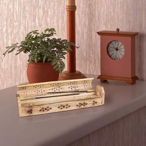 Wooden Coffin <b>Incense</b> Burner with Storage Compartment Ash Catcher Hand Carved, <b>Incense</b> <b>Stick</b> <b>Holder</b>, <b>Incense</b> Burners - Product Image 6