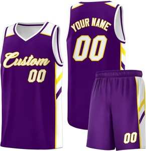 Uniformes de Baloncesto Personalizados de Poliéster Transpirable con Estampado, Conjuntos de Camiseta y Pantalones Cortos OEM 2025, Venta al por Mayor, Secado Rápido, Sublimados - Product Image 4