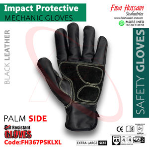 ถุงมือทํางานเพื่อความปลอดภัยต่อแรงกระแทก TPR สีเขียว 2024 ถุงมือหนังช่างป้องกันแรงกระแทกขายร้อน ถุงมือหนังจากปากีสถาน - Product Image 3