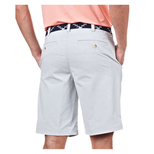 กางเกงขาสั้นผ้าฝ้ายกอล์ฟชิโนสําหรับผู้ชายแบบคลาสสิกซิปยืดซิปบินพร้อมกระเป๋าและโลโก้ปักที่กําหนดเองขนาดบวกผลิตใน BD - Product Image 2