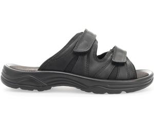 Sandales en cuir formelles élégantes et de haute qualité pour hommes, fabriquées en cuir pleine fleur, avec des sangles réglables à boucles auto-agrippantes, options de logo personnalisé - Product Image 1