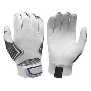 Gants de frappeur de baseball en cuir durables, légers, confortables, antidérapants, avec fermeture auto-agrippante ambidextre, OEM - Product Image 1