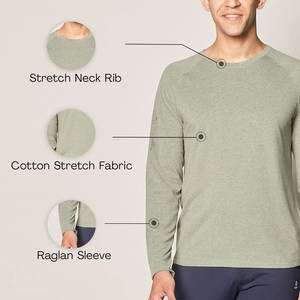 Camisetas de manga larga para hombre, ropa de gimnasio de calidad - Product Image 3