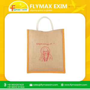 Bolsas de yute de moda reutilizables personalizadas ecológicas, bolsas de regalo de yute Natural personalizadas para la venta, solución de compras sostenible - Product Image 2