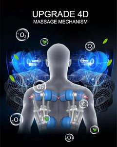 Zero Gravity 8D Modern Leather Massage Chair Full Body Leg Waist Neck Massager Musical Function Luxury Multi-function <b>Machine</b> - Product Image 5