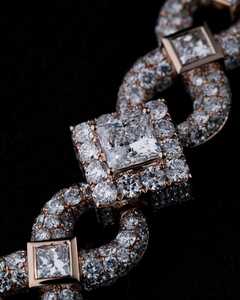 Princesa corte infinito enlace cadena Moissanite diamante elegante atemporal estilo Hip Hop joyería compromiso fiesta boda aniversario - Product Image 4