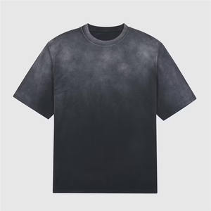 T-shirt pour homme avec design délavé à l'acide à séchage rapide, respirant, tricoté et décontracté avec une coupe surdimensionnée de couleur unie, tissu en jersey de 180 grammes - Product Image 6