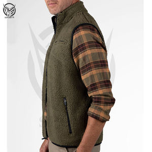 Chaqueta sin Mangas de Polar Personalizada para Fabricantes de Ropa, Chaleco de Polar Cálido de Invierno para Hombre, Talla Grande. - Product Image 2