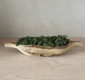 Tazón de madera de granja, tazón de masa decorativo para masa de velas para hacer velas con diseño único pulido - Product Image 2