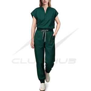 ชุดเครื่องแบบพยาบาลสำหรับผู้หญิงชุดเสื้อสครับสำหรับวิ่งออกกำลังกายผ้าโพลีเอสเตอร์ระบายอากาศได้ดีขายส่ง - Product Image 2