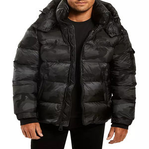 แจ็กเก็ตขนปลาปักเป้าแฟชั่นสำหรับผู้ชายเสื้อผ้าลำลองให้ความอบอุ่นในฤดูหนาวเสื้อแจ็คเก็ตขนเป็ดแขนยาวสไตล์ใหม่ - Product Image 1