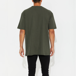 Dtg Custom 300 Gsm algodón grueso estampado Logo Unisex Drop Shoulder Oversized Heavyweight Streetwear camiseta para hombre - Product Image 6