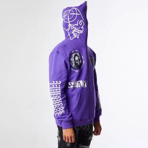 Custom New Design Men <b>Full</b> <b>Zip</b> Hoodie All Over Print Long Sleeve Jacket Fashion Street Hip Hop Men Hoodie <b>Sweatshirt</b> with Hood - Product Image 2