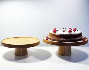 Meilleures ventes de supports à gâteaux en bois personnalisés de luxe, style moderne, écologiques, de haute qualité, faits à la main, pour la présentation de gâteaux et de desserts - Product Image 4