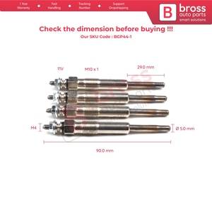BGP44-1 4 Pcs <b>Heater</b> Glow <b>Plugs</b> GX90 0100226371 GN016 for 1.5 1.9 - Product Image 5
