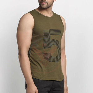 Camisetas sin Mangas para Hombre, Último Diseño, Gran Venta, Cómodas, a la Moda, de Poliéster/Algodón, Ecológicas, Transpirables y de Secado Rápido - Product Image 3