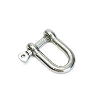 Manille de type D JIS en acier inoxydable 316, matériel marin, 4mm-28mm, toutes tailles, pour bateaux et yachts, directement de l'usine, OEM ODM