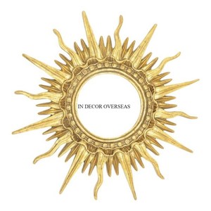 Tamaño y forma personalizados Metal chapado en oro Aspecto atractivo Diseñador único Enmarcado Decoración para el hogar Espejo de pared en precio impresionante - Product Image 2