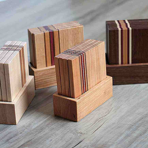 Meilleures ventes à prix avantageux, sous-verre artisanal en bois de noyer et de mangue, logo personnalisé, design personnalisé, fabriqué en Inde, de qualité supérieure - Product Image 4