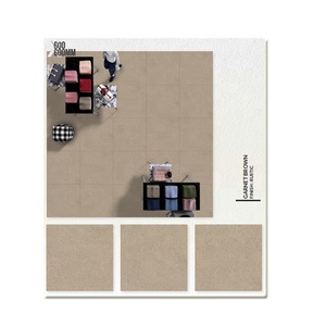 Azulejos de pared de suelo pulido semimate de porcelana rústica gris para baño 60x60cm 8,5mm de espesor antideslizante marca WALLMARK - Product Image 6