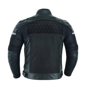 Venta al por mayor de logotipo personalizado de alta calidad de hombre de cuero chaquetas de moto superventas chaqueta de moto de cuero genuino - Product Image 2