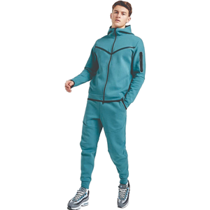 2025 New Arrival <b>Tech</b> Full Zip Embroidered Fleece Hoodie Men's Winter Sport Tracksuit Design Your Own 100% Cotton Unisex - Product Image 1