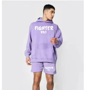 Vêtements courts pour hommes Ensemble deux pièces t-shirt et short pour adultes Ensembles de vêtements pour hommes Broderie logo personnalisé - Product Image 1