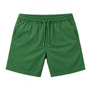 Shorts de bain décontractés pour hommes, légers et respirants, 100 % coton, avec cordon de serrage, taille mi-haute, écologiques - Product Image 1