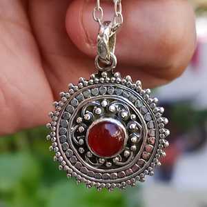 Navya Craft Carnelian 925 Sterling Silver Boho Jewelry Handmade <b>Statement</b> Women <b>Necklace</b> for Christmas Fashion Pendant <b>Necklaces</b> - Product Image 6