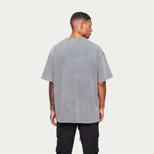 T-shirt manches courtes délavé à l'acide Fabricants de vêtements personnalisés pour hommes Vente en gros T-shirts 100% coton - Product Image 1