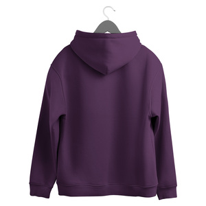 Sudadera con capucha de algodón 100% cómoda Unisex, sudadera de punto de patrón sólido de talla grande para hombres y mujeres, informal para uso diario de talla grande - Product Image 3