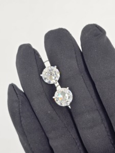 Round Brilliant Lab Grown Diamond Stud <b>Earrings</b> 14k 18k Solid <b>Gold</b> 4 Prong Solitaire Push <b>Backs</b> Cvd Igi Certified - Product Image 2