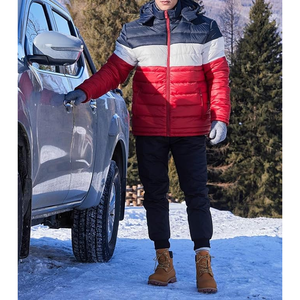 Chaqueta acolchada informal para hombre, abrigo de invierno con aislamiento de cremallera completa a prueba de viento, prendas de vestir cálidas, chaqueta Bomber - Product Image 3