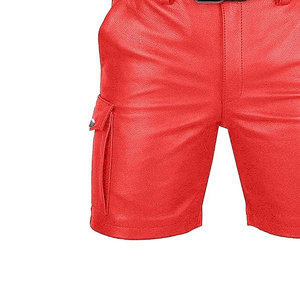 <b>Men</b> Summer Streetwear Trending Leather <b>Shorts</b>, NightClub Wear Casual Fashion WholeSale Custom OEM - Product Image 4