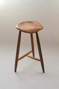 Taburete de madera hecho a mano elegante con brillo artístico perfecto para reuniones culturales casas villas apartamentos hoteles y baños - Product Image 4