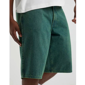 Vintage Patchwork High Street lâche décontracté été mode hommes Baggy Denim Shorts - Product Image 4