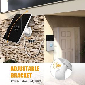Panneau solaire 7W 5V avec câble de 10 pieds compatible avec Ring Video Doorbell 3/3+/4E, etc. - Product Image 3