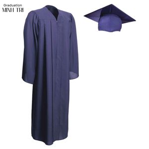 Gorro de graduación de poliéster mate con vestido | Atuendo de ceremonia escolar personalizado | Servicio OEM ODM - Product Image 3