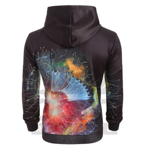 Sweat à capuche graphique oversize tendance pour l'hiver, style streetwear, avec poche, impression personnalisée, 100% coton molletonné, respirant, pour hommes et femmes - Product Image 2