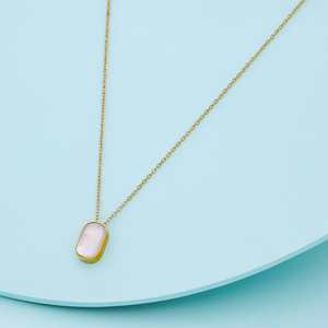 Trendy Classic Link <b>Chain</b> Necklace Gold Plated Zinc Alloy with <b>Copper</b> Stainless Steel Diamond Gift with Pearls 192088 - Product Image 1