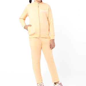 Latest Design Winter Kids's <b>Tracksuit</b> Set Causal Long Sleeve Black Color <b>Plain</b> <b>Tracksuit</b> For Sale - Product Image 1