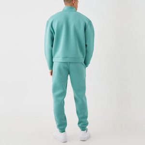 Pantalon de survêtement à col montant et sweat à capuche en tissu doux pour hommes de grande taille ensemble de 2 pièces pour survêtements de jogging - Product Image 2