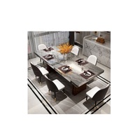 Meubles de salle à manger, tables en or, designs de tables, plateau en marbre, pieds en métal, ensemble de tables et de chaises, table à manger, meilleure qualité