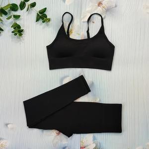 ชุดโยคะออกกำลังกาย3ชิ้นพร้อมกางเกงขาสั้นหลากสีคุณภาพดีไซน์โลโก้ - Product Image 6