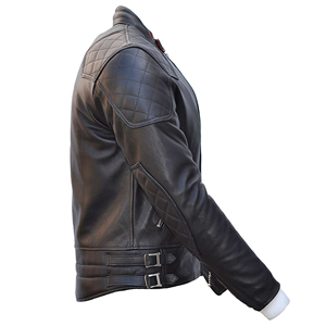 Customizable Men's Vintage Motorcycle <b>Racer</b> Moto Leather <b>Jacket</b> High Street Stand Genuine Real Leather Racing Motorbike <b>Jacket</b> - Product Image 3