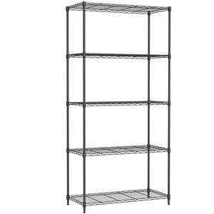 MZG 1250 lbs Narrow 5 Tier Shelf Metal Storage Shelves <b>Rack</b> Elegant Wire Shelving for Garage Kitchen Bathroom Laundry - Product Image 1