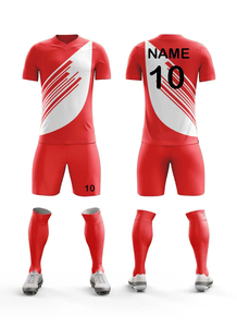 Meilleurs uniformes de football en polyester par sublimation, design personnalisé, couleur dégradée, séchage rapide, respirant, prix de gros OEM, logo personnalisé - Product Image 2