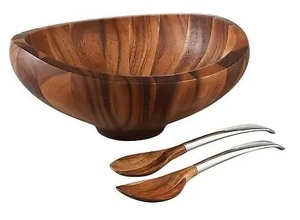 Bol à soupe artisanal en bois massif tourné à la main, écologique et moderne, taille personnalisée pour les fêtes - Product Image 5