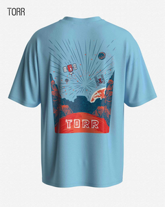 T-shirt pour homme surdimensionné en coton 100% imprimé personnalisé de qualité supérieure, épaules tombantes, tricoté 240 GSM en provenance du Bangladesh - Product Image 2